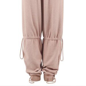 FUZZY RIB SUPER TOGGLE JOGGER // ROSE DUST